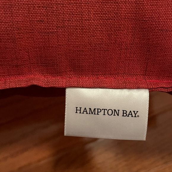 Hampton Bay Red Bee Floral Indoor/Outdoor Accent Pillow - Picture 3 of 16